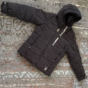 Spyder Black Ski Jacket for Kids